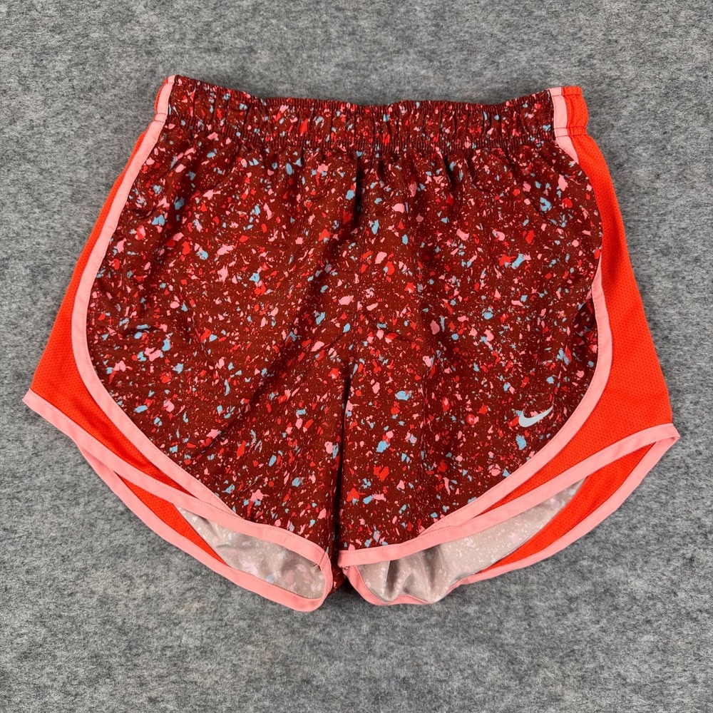 Nike Dri Fit Tempo Running Shorts 3" Lined Polyester Speckled Womens Small S